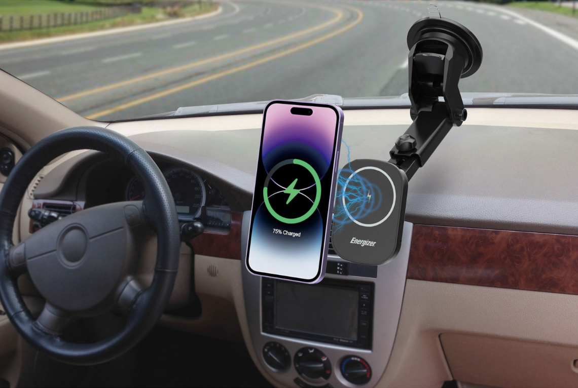 Wireless charger in car